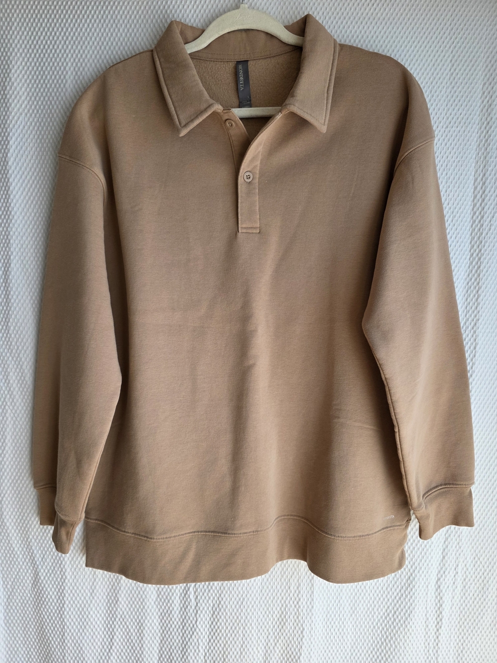 Mondetta Women's Light Brown Polo Sweatshirt Size L